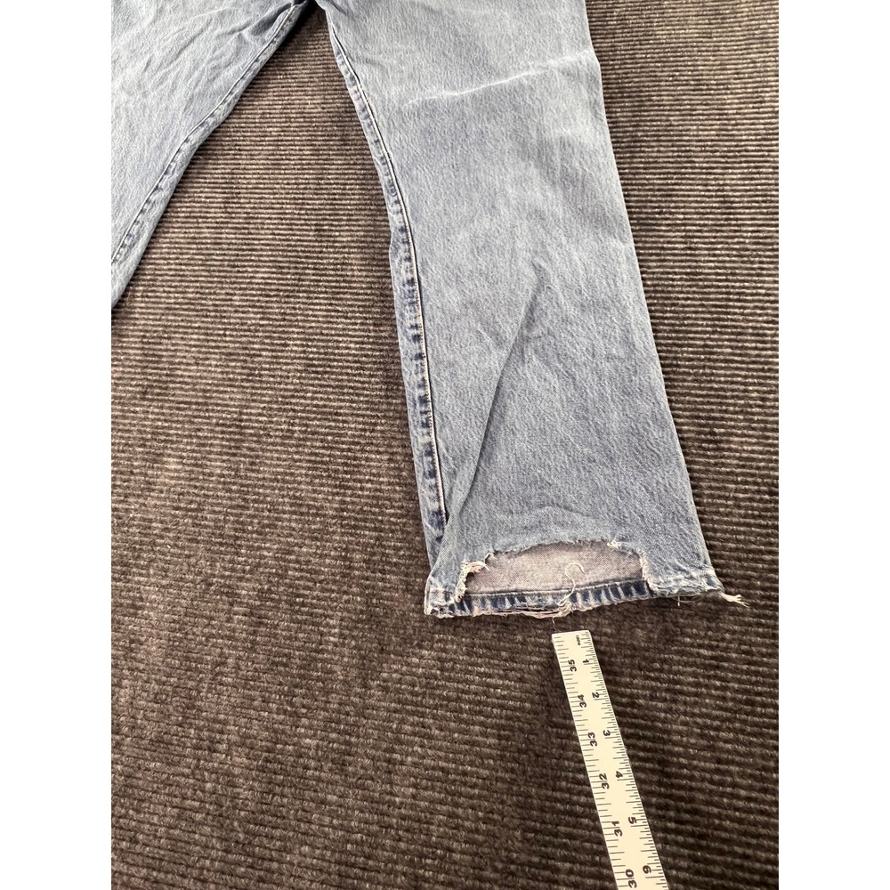 Vintage Levi's 501 XX Jeans Mens 38x32 Button Fly Distressed USA Made Light Wash - Picture 13 of 16